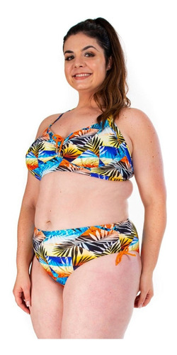 Biquíni Bora Bora Acqua Rosa Estampado Plus Size 118891