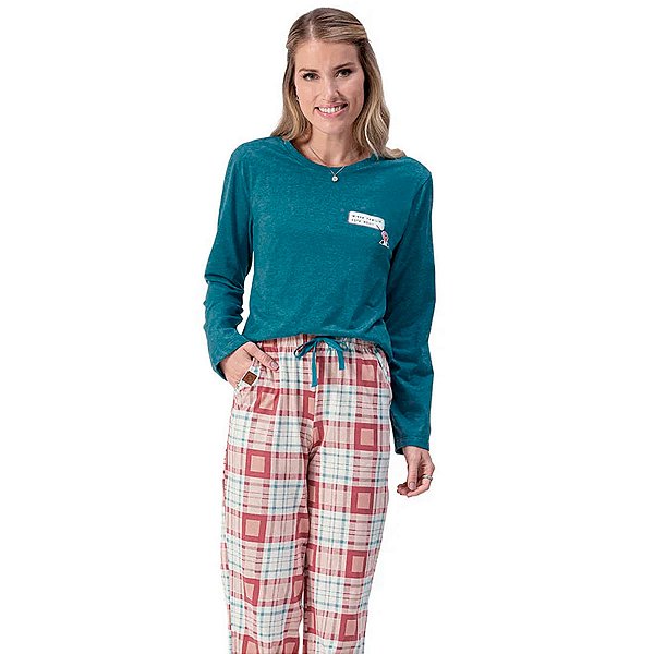 Pijama Xadrez Longo Lua Encantada 10100085