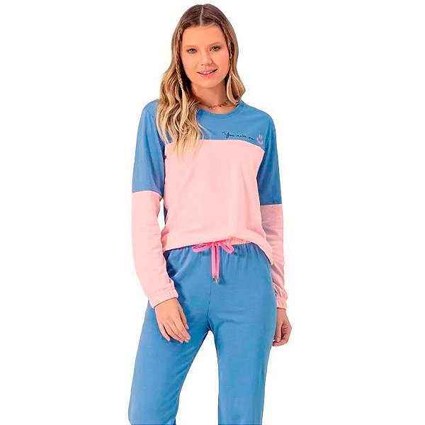 Pijama Longo Moletinho Flanelado Lua Encantada 14100037