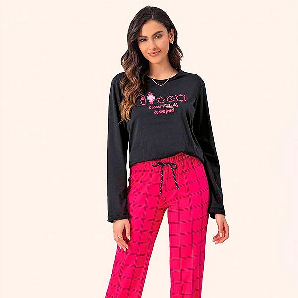Pijama Longo Feminino Lua Encantada 10100133