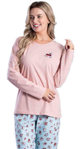 Pijama Aplik Cereja Composê 015000013