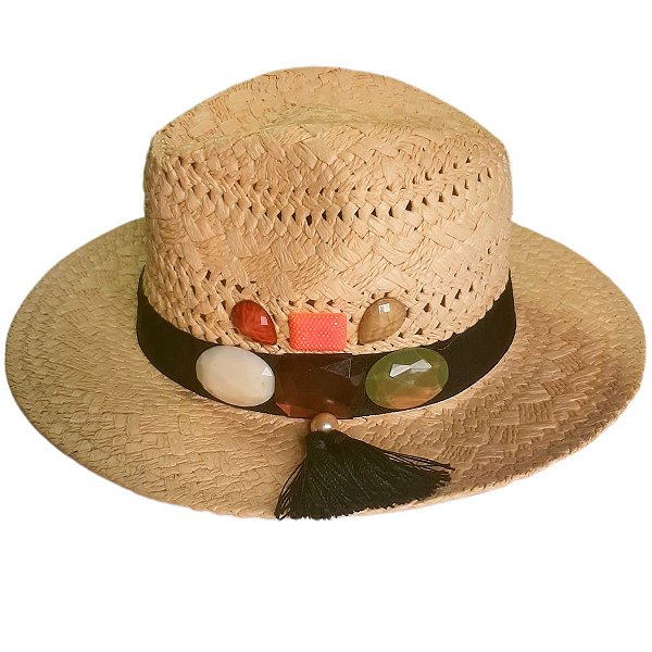 Chapéu De Praia Feminina Artesanal Palha Ch005