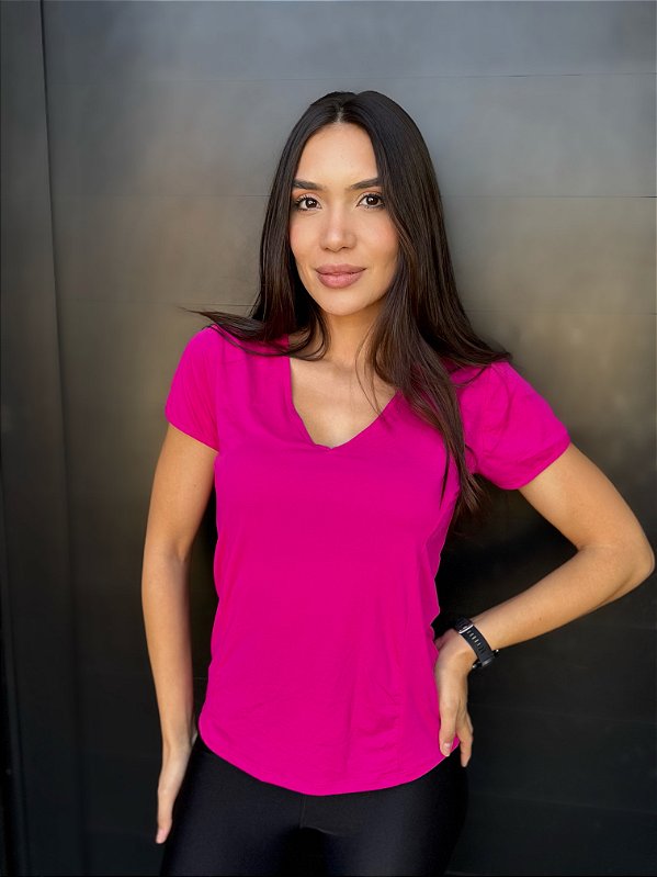 Camiseta Donna rosa pink