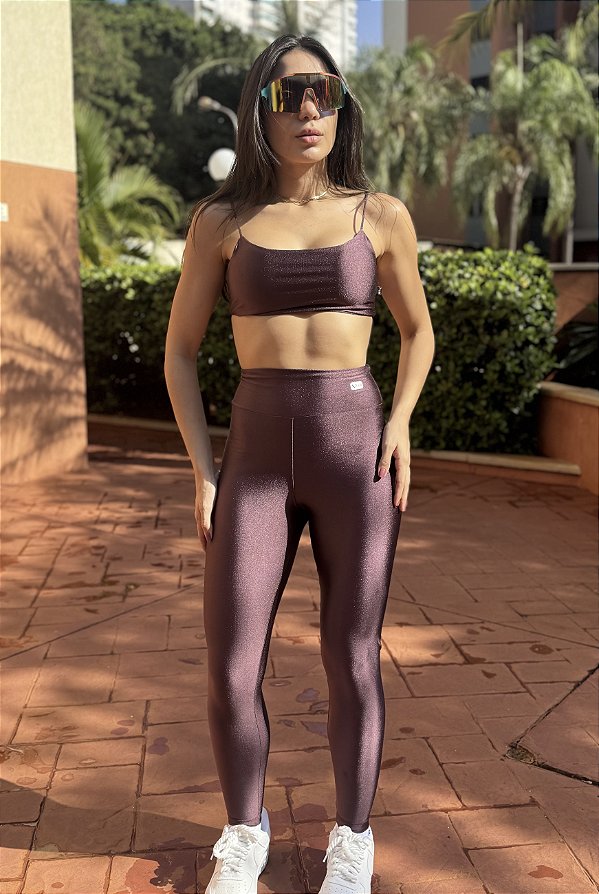 Calça legging Glow vinho