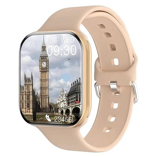 Smartwatch Série 9, Tela de 1,05 ", Chamada Bluetooth, Frequência Cardíaca, Pressão Arterial