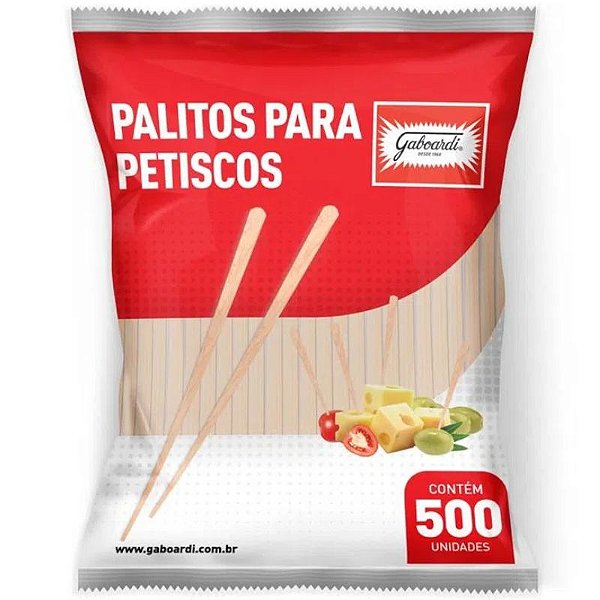 500 PALITO HAMBÚRGUER GOURMET PETISCOS - 9CM GABOARDI