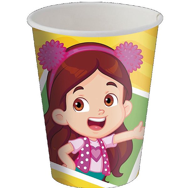 COPO DE PAPEL FESTA MARIA CLARA E JP - 200 ML - 08 UNIDADES -FESTCOLOR