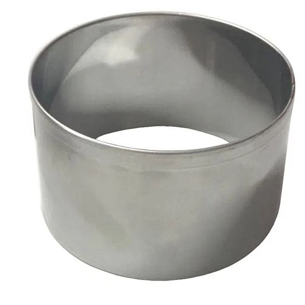 ARO CORTADOR REDONDO DE INOX N5 - 7,6 X 4 CM - COD AR005 - COM 01 UNIDADE - RS ACESSÓRIOS
