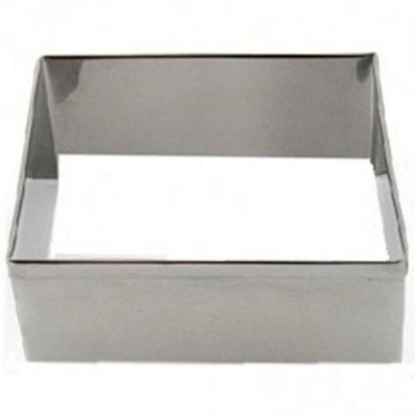 ARO CORTADOR QUADRADO LISO N°4 TAM 6,4 CM X 4 CM - CÓD:ARO14 - 01 UNIDADE - RS ACESSÓRIOS