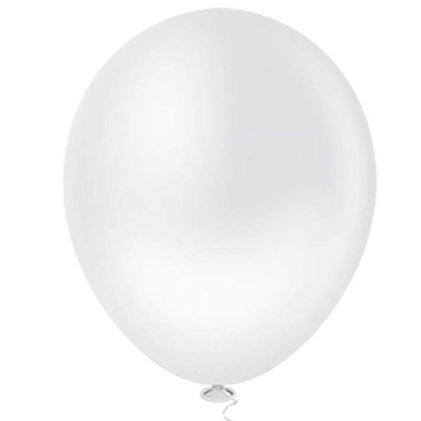 BALÃO REDONDO LISO 5" CLEAR TRANSPARENTE - 50 UNIDADES - PIC PIC