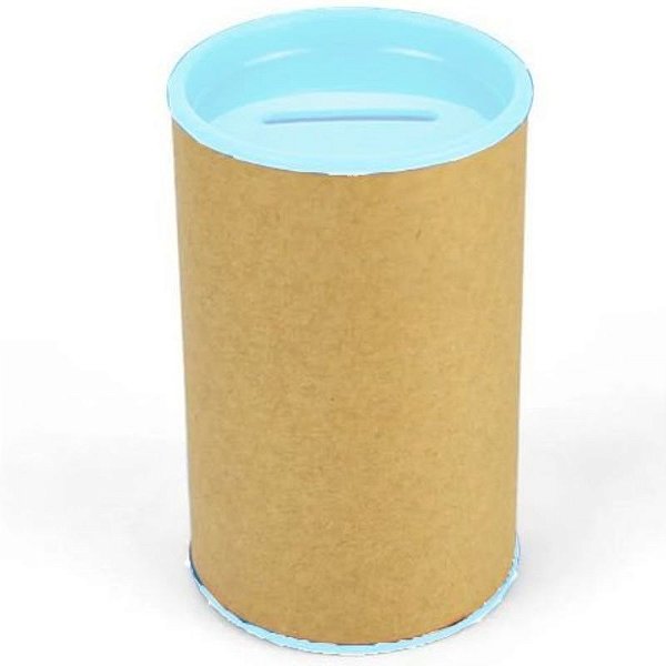 COFRINHO PARA LEMBRANCINHA DE PAPEL TAMPA AZUL CLARO - COM 06 UNIDADES - NC TOYS