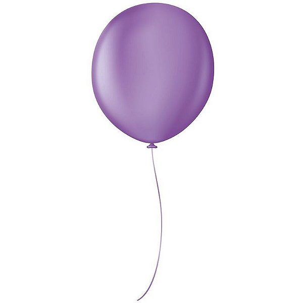 BALÃO PROFISSIONAL PREMIUM UNIQ 16" 40CM - LILÁS LAVANDA  - COM 10 UNIDADES - SÃO ROQUE