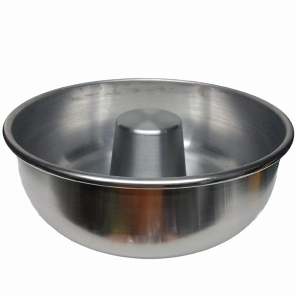 FORMA DE BOLO TORTA SUÍÇA BOLO DA VOVÓ 24 X 8 CM - COD 6038 - COM 01 UNIDADE - METASA