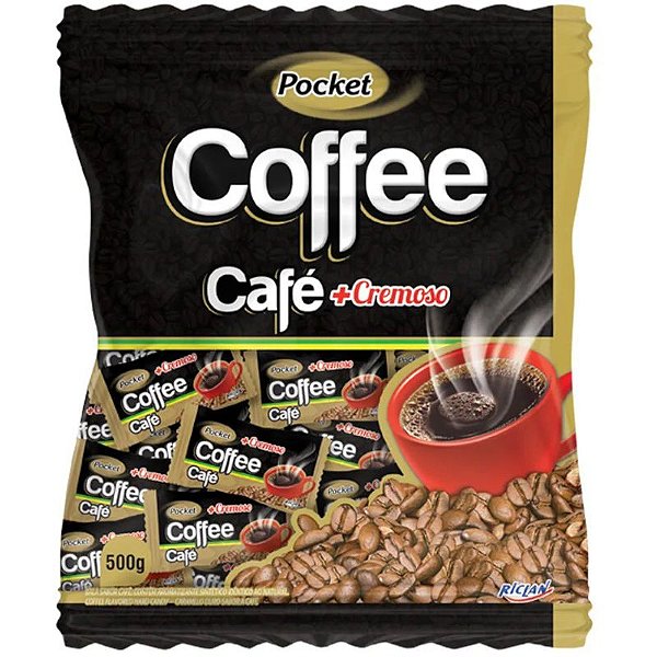 BALA DE CAFÉ POCKET - 500G APROX 120 UNIDADES - FREEGELLS RICLAN