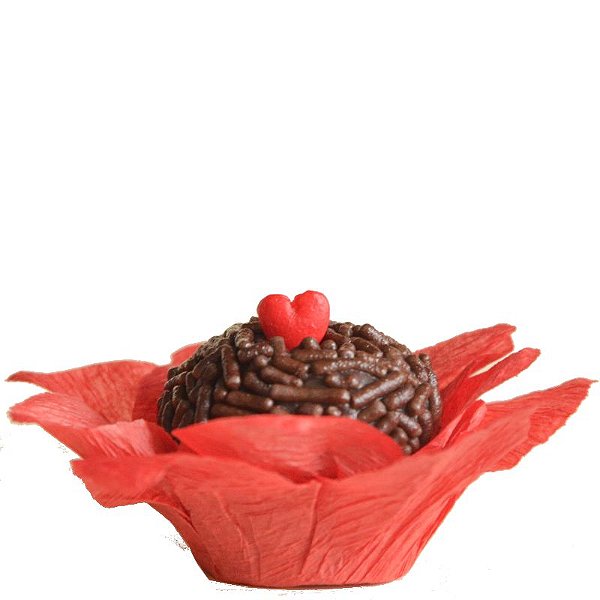 FORMINHA PARA DOCES FLOR CREPOM  VERMELHO  - COM 40 UNIDADES - MAXIFORMAS