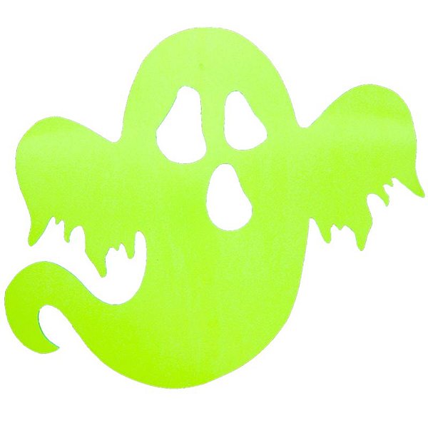 PAINEL  FESTA HALLOWEEN FANTASMA SILHUETA NEON  - REF 205101 - COM 01 UNIDADE - PIFFER