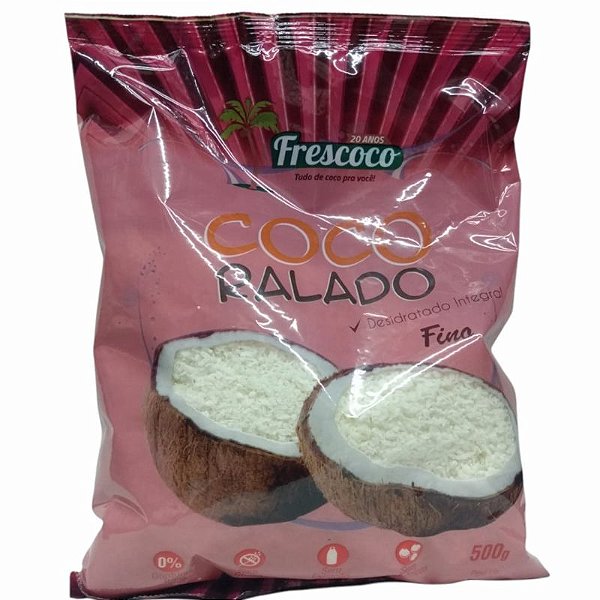 COCO RALADO INTEGRAL FINO 500GR - FRESCOCO