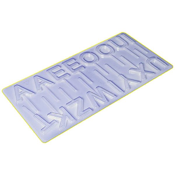 FORMA DE ACETATO PIRULITO ALFABETO - 01 UNIDADE -  REF 853 - PORTO FORMAS