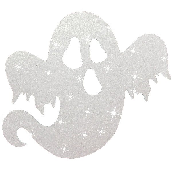 PAINEL DE HALLOWEEN FANTASMA EM EVA  GLITTER  - REF 205100 - COM 01 UNIDADE - PIFFER
