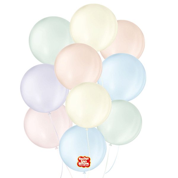 BALÃO DE FESTA LATEX 5'' 13CM - SORTIDO - CANDY COLORS - COM 25 UNIDADES - SÃO ROQUE