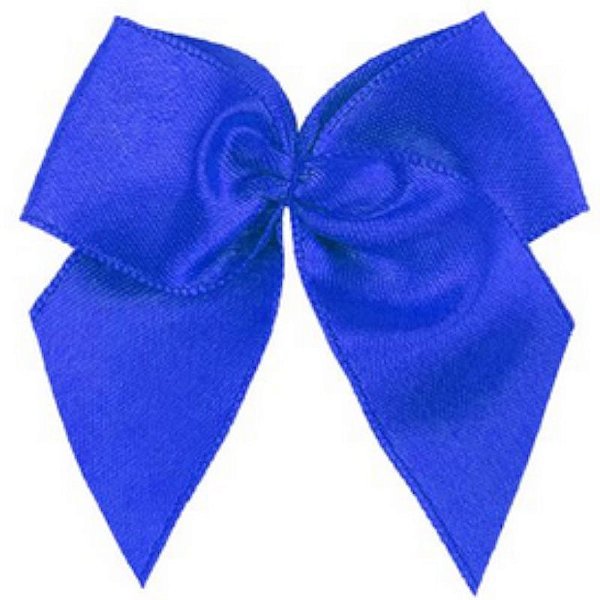 LAÇO DE CETIM LISO N°9 - AZUL ROYAL - COM 6 UNIDADES - MEGA LAÇOS