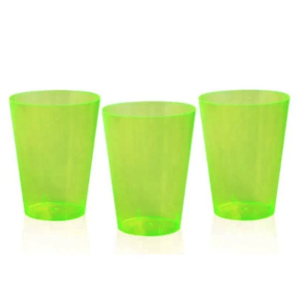 COPO PIC  AMARELO LIMÃO FESTA 25ML CONTÉM 10 UNIDADES -  PLASTILÂNIA