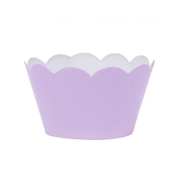 WRAPPER PARA CUPCAKE TRADICIONAL LILÁS - COD. 12.12 - COM 12 UNIDADES - NC TOYS