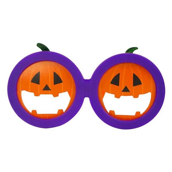 ÓCULOS HALLOWEEN ABÓBORA COM  ROXO FESTA - 1 UNIDADE - LOJA DO ABENÇOADO