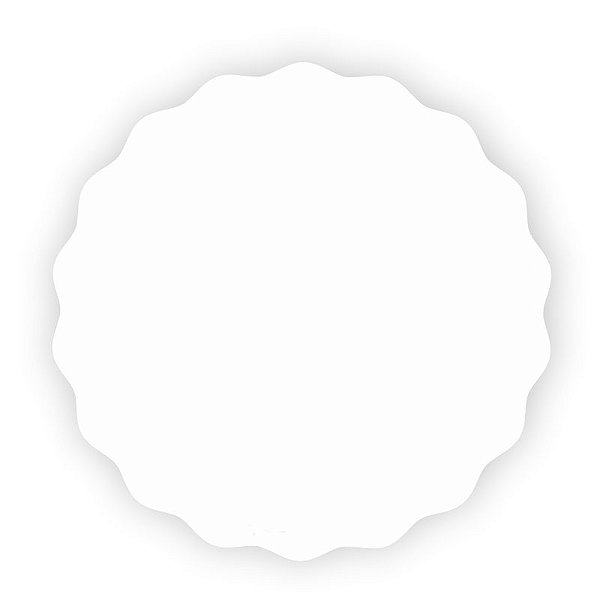 CAKE BOARD BABADO 20CMX20CM BRANCO - CONTÉM 1 UNIDADE - GRINTOY