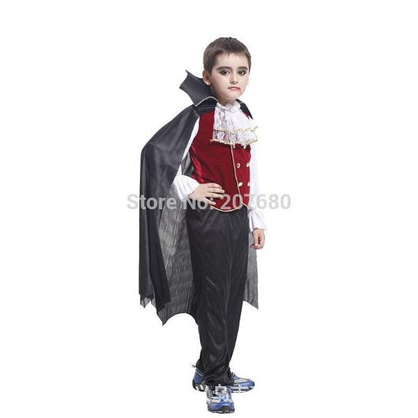 Fantasia Vampiro Drácula Infantil Luxo Halloween Festas em Promoção na  Americanas