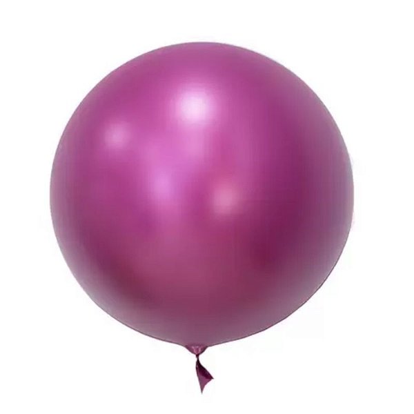 BALÃO BUBBLE 24" CROMADO PINK - CONTÉM 1 UNIDADE - MUNDO BIZARRO