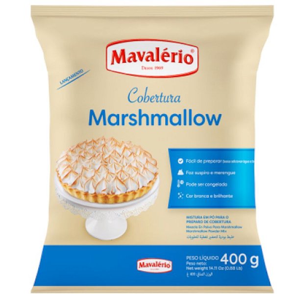 MISTURA PARA PREPARO DE MARSHMALLOW 400G - MAVALÉRIO