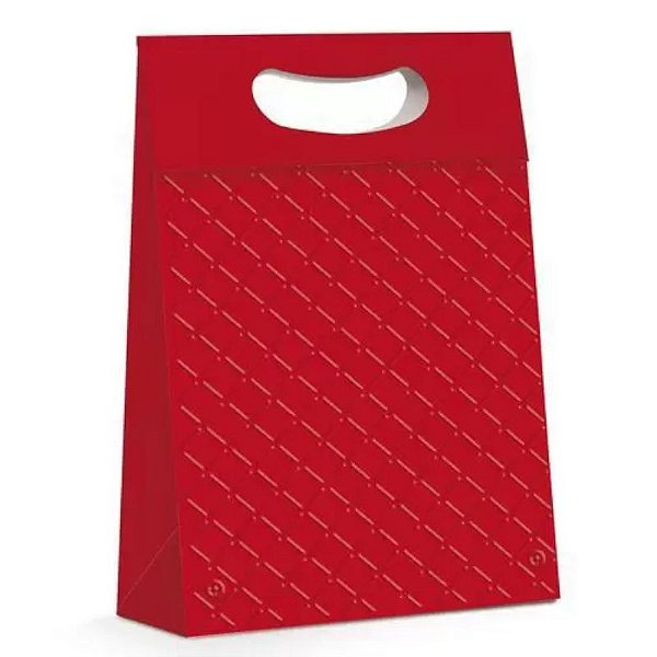 CAIXA PLUS TEXTURA VERMELHO G 26X11X40 COM 1 UNIDADE - CROMUS