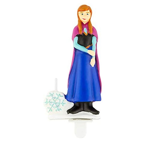 VELA DE ANIVERSÁRIO 3D FROZEN ANNA - 01 UNIDADE - REGINA FESTAS