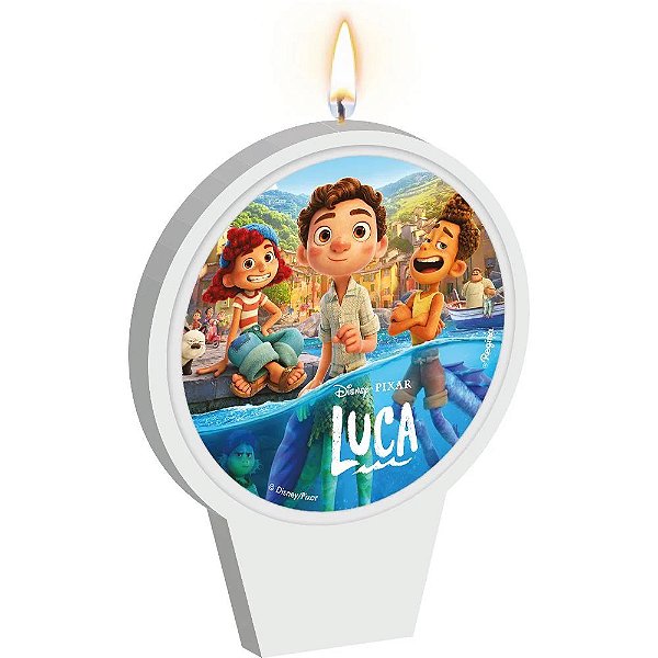 VELA PLANA ADESIVADA FESTA LUCA - CONTÉM 01 UNIDADE - REGINA FESTA