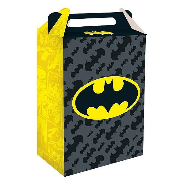 CAIXA SURPRESA FESTA BATMAN 9X5X13CM - CONTÉM 08 UNIDADES - FESTCOLOR