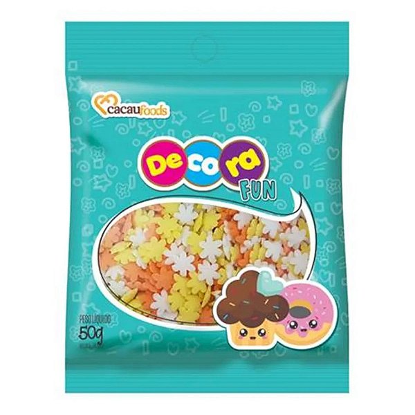CONFEITO SUMMER  - 50G - DECORA FUN - CACAU FOODS