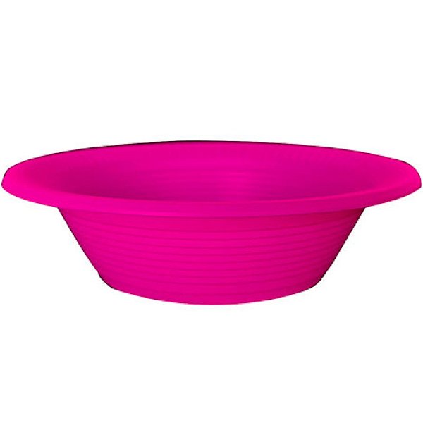 PRATO FUNDO DESCARTAVEL ROSA NEON 12CM - 10 UNIDADES - BELLO FESTAS