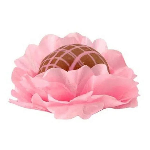 FORMINHA FLORAL ROSA  SEDA  -  40 UNIDADES - DECORART