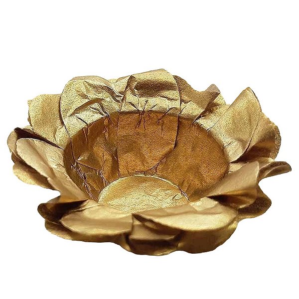 FORMINHA FLORAL BRONZE SEDA - 40 UNIDADES - DECORART