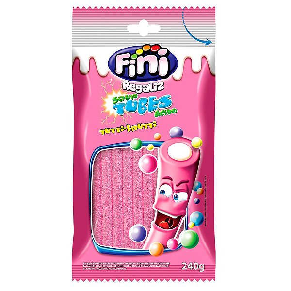 FINI ÁCIDO TUBES TUTTI FRUTTI 240G  - FINI