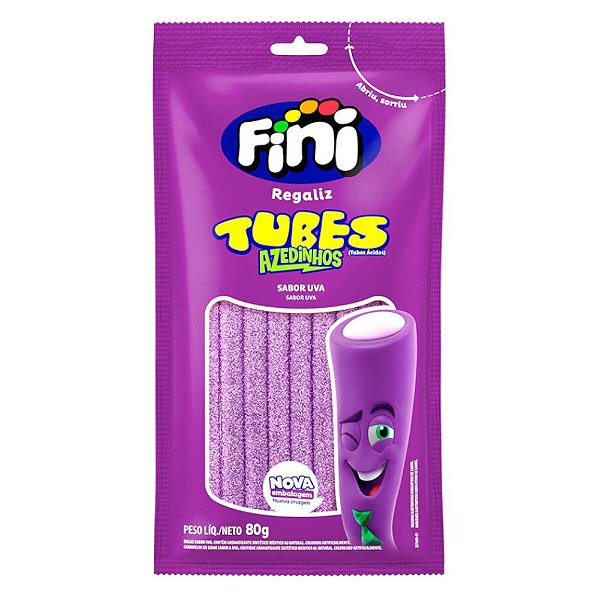 FINI AZEDINHOS TUBES UVA  80G  - FINI