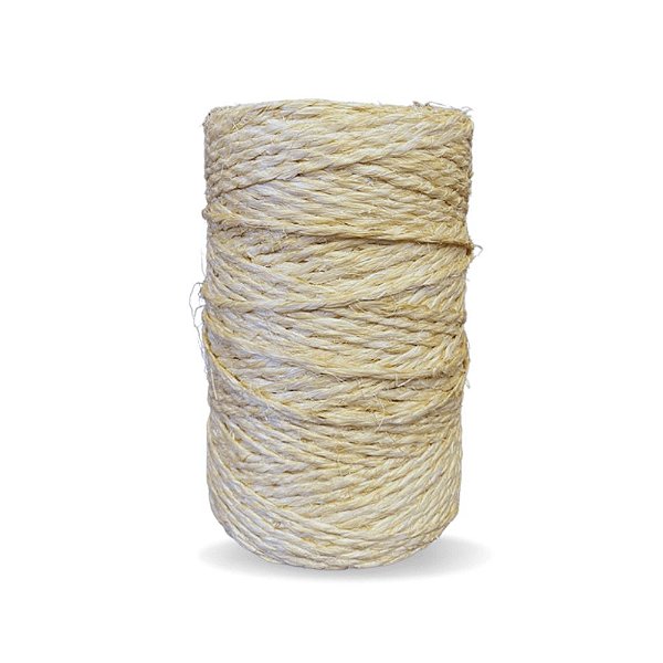 ROLO FIO DE SISAL 700/2 COR NATURAL - 35 METROS - ARTE PUNTO