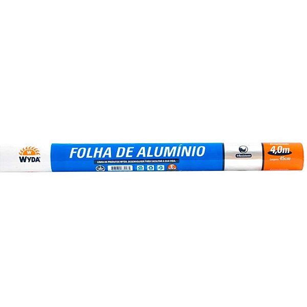 FOLHA DE ALUMÍNIO 4M 45CM - 1 UNIDADE - WYDA