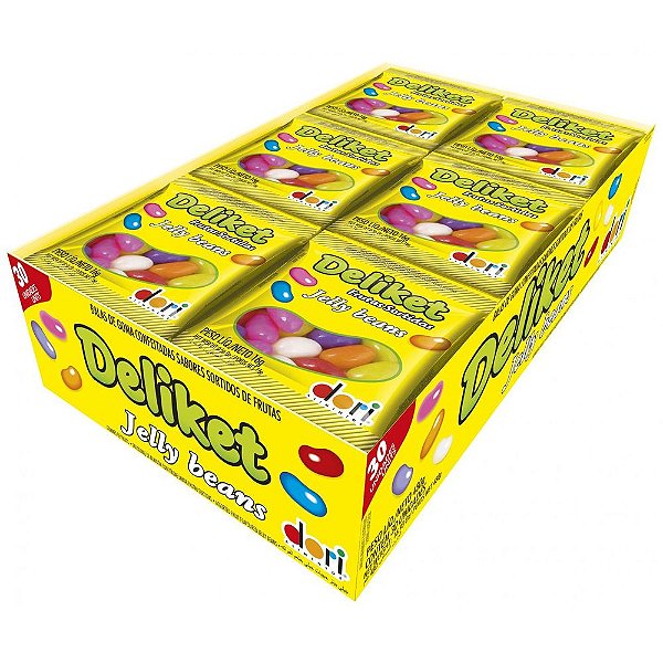 BALA DE GOMA CONFEITADA DELIKET 480G - 30 UNIDADES - DORI