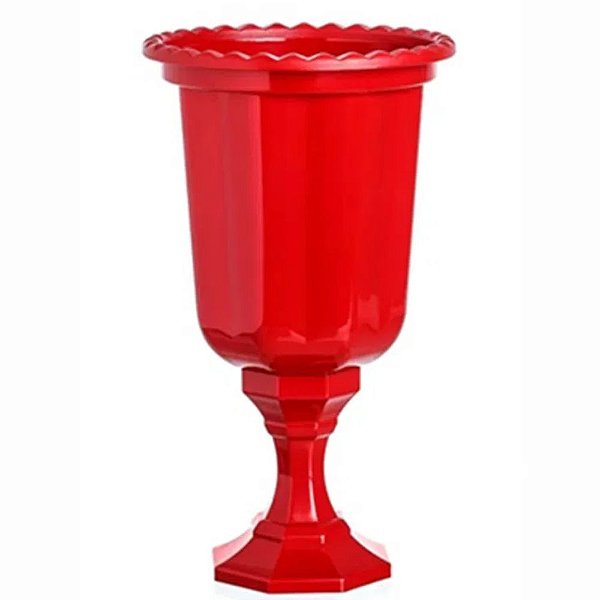 VASO VERMELHO DIAMANTE - 1 UNIDADE 850 ML - FESTPLASTIK