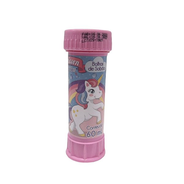 BOLHINHA DE SABÃO FESTA UNICORN BUBBLES 60ML - BRASILFLEX