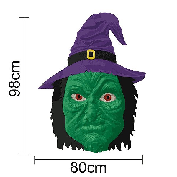 DECORAÇÃO HALLOWEEN BRUXA ASSUSTADORA PROMOÇÃO - PIFFER - Loja do Abençoado  Festas Artigos para festas e Decoração de Aniversário com os melhores  preços e condições ! Compra 100% Segura