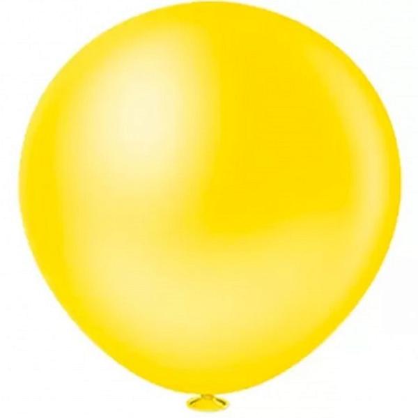 BALÃO MAX BALL LISO 350 AMARELO 40" - 1 UNIDADE - PIC PIC