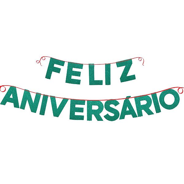 Topo de Bolo Decorativo para Festa Feliz Aniversário Azul - 1 Un - Festas  da 25